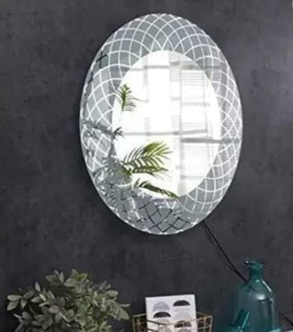 Handmade LED Bathroom Mirror – Touch Sensor Decorative Wall Mirror - Image 2