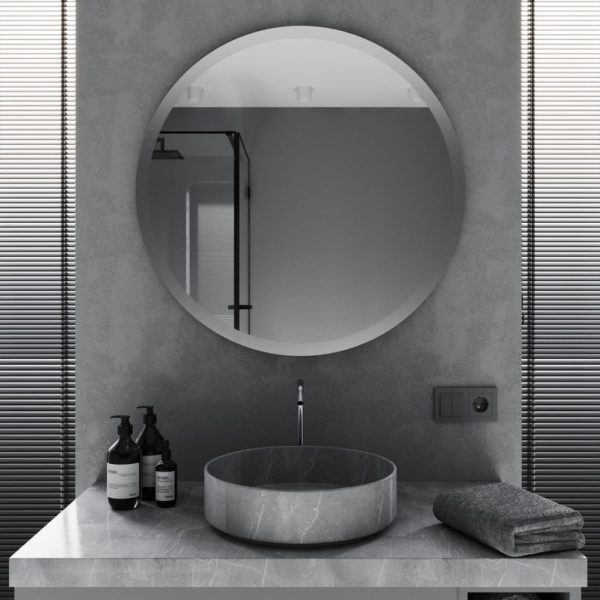 Wall Hanging Round LED Mirror – Dimmable Lighted Makeup & Bathroom Mirror - Image 4