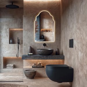 Arched LED Mirror – Art Deco Backlit Bathroom & Vanity Wall Mirror