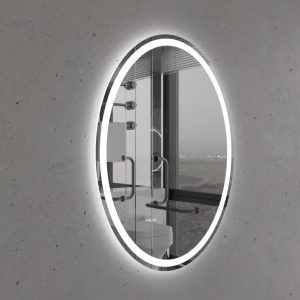 Large Oval LED Mirror – Modern Backlit Bathroom & Vanity Wall Mirror