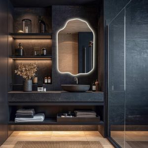 Bright LED Bathroom Mirror – Sleek Wall-Mounted Backlit Vanity Mirror