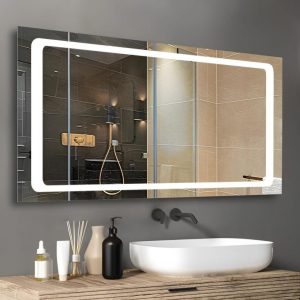 Gold Mirror – Acrylic Wall Mirror, Compact & Infinity Mirror for Bathroom and Home Decor