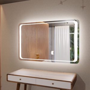 Tessera LED Bathroom Mirror – Touch Sensor Decorative Vanity Mirror