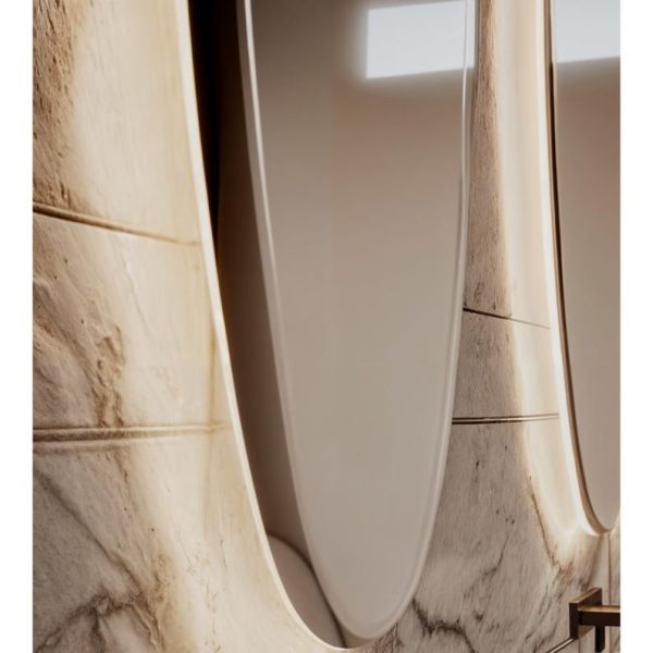 Oval LED Bathroom Mirror – Modern Backlit Wall Hanging Vanity Mirror