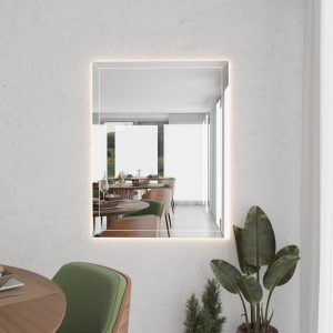 LED Rectangular Mirror – Contemporary Backlit Bathroom & Vanity Wall Mirror