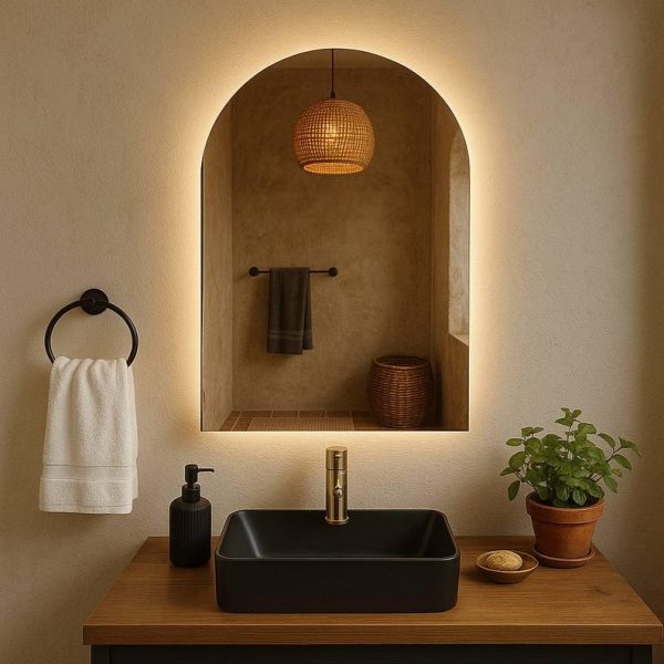 Bathroom Wall LED Mirror – Luxury Modern Backlit Vanity & Decorative Mirror - Image 4