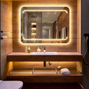 Recta LED Rectangular Mirror – Touch Sensor Dimmable Bathroom Vanity Mirror