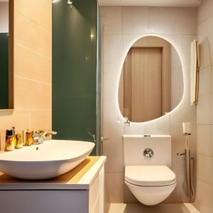 LED Bathroom Mirror – Touch Sensor Decorative Wall Mirror