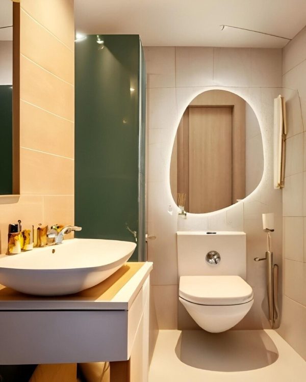 LED Bathroom Mirror – Touch Sensor Decorative Wall Mirror