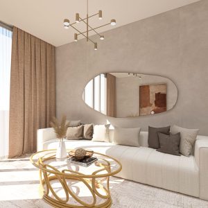 Biga Asymmetrical Wall Mirror – Irregular Modern Home Decor