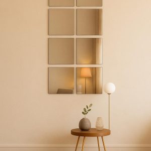 Frameless Wall Mirror Tiles – Self Adhesive Reflective Panels